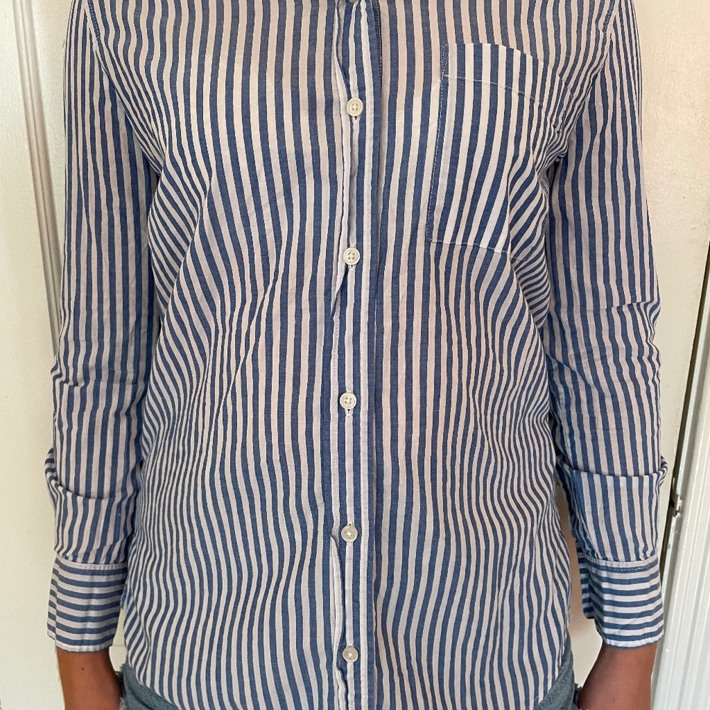 Blue Stripped Button Down